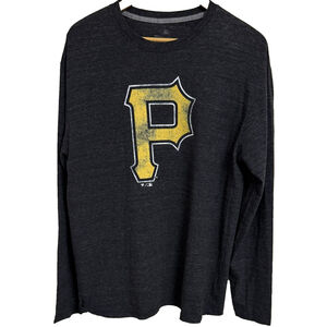 Pittsburgh Pirates L/S Fanatics T-Shirt Men's Size XL Black